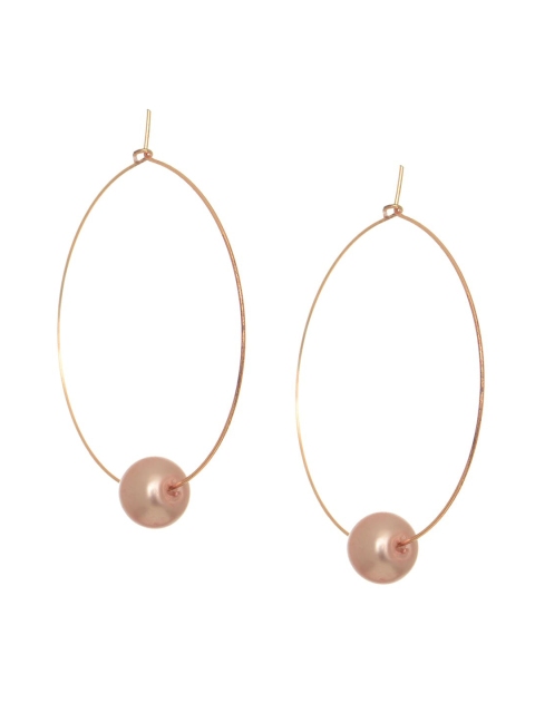 

INDYA Gold Plated Oval Drop Earrings