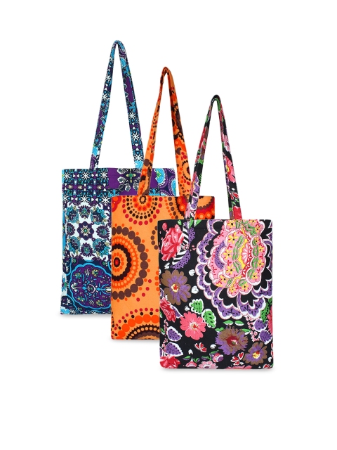 

Anekaant Set of 3 Printed Eco-Friendly Tote Bag, Multi