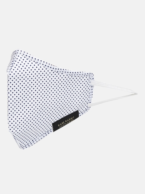 

RARE RABBIT Men 3-Ply Reusable Cloth Mask, White