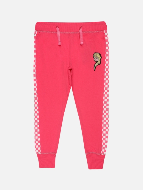 

Kids Ville Girls Pink Frozen Printed Joggers