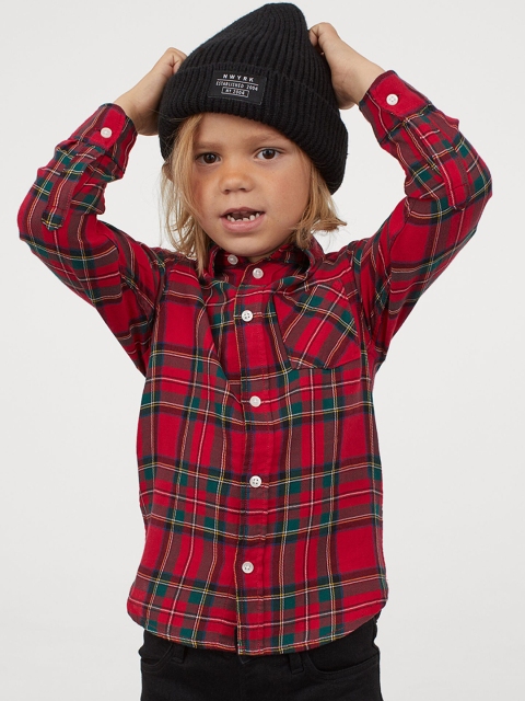 

H&M Boys Red Checked Shirt