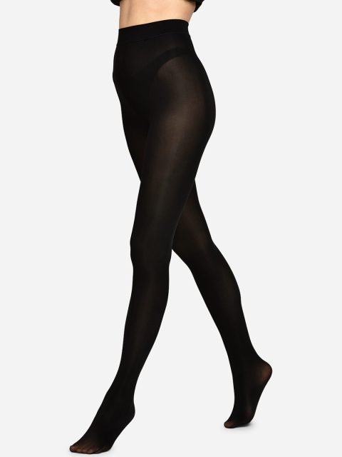 

ToniQ Women Black Solid Opaque Stockings