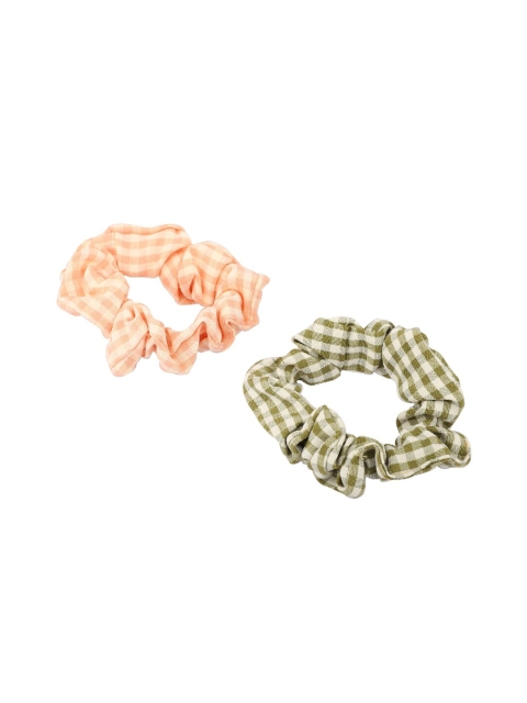 Bellofox Women Set of 2 Green Ponytail Holders