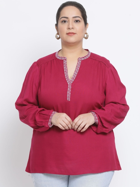 

Oxolloxo Women Pink Solid Top