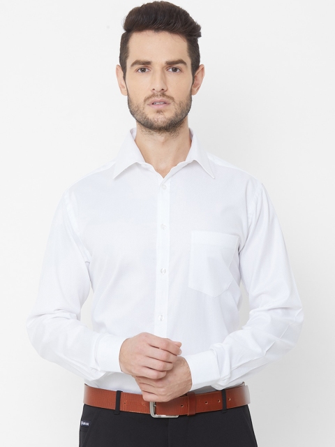 

EQUINOX Men White Regular Fit Solid Formal Shirt
