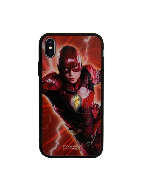 

macmerise Red & Yellow DC Comics Lightspeed Flash Lumous IPhone X Back Case