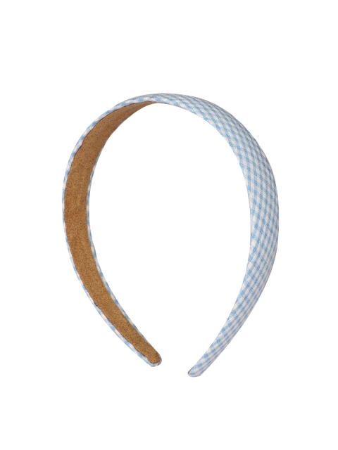 

Bellofox Women Blue & White Checked Hairband