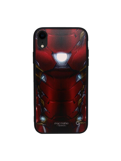 

macmerise Red & Grey Marvel Comics Suit Up Ironman Lumous IPhone XR Back Case