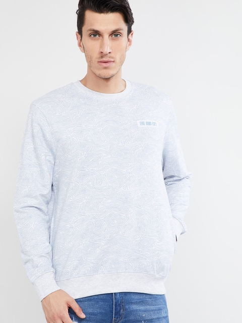 

max Men White Solid Sweatshirt