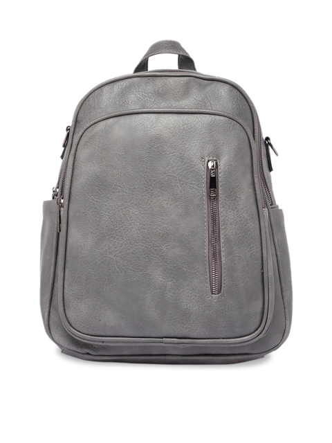 

Satchel Bags Women Grey Solid Backpack