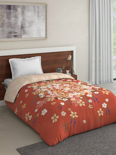 

DDecor Red Floral Mild Winter 150 GSM Single Bed Comforter