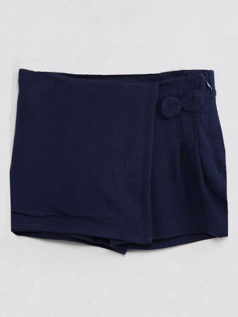 

max Girls Navy-Blue Striped Skorts