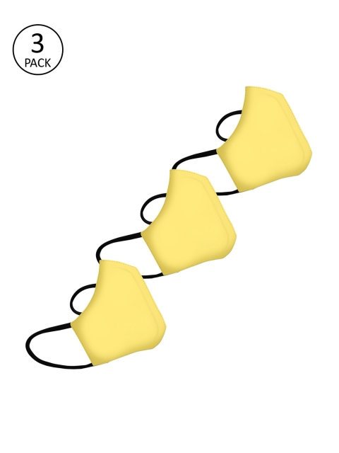

Lioncrown Unisex Pack Of 3 5-Ply Reusable N95 Masks, Yellow