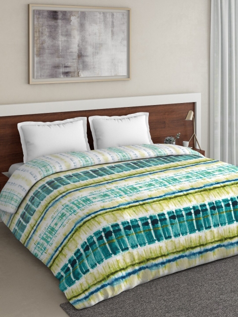 

DDecor Turquoise Blue & Green Double Queen Bed Cover