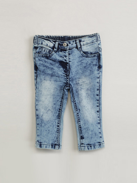 

max Girls Blue Slim Fit Low-Rise Clean Look Jeans