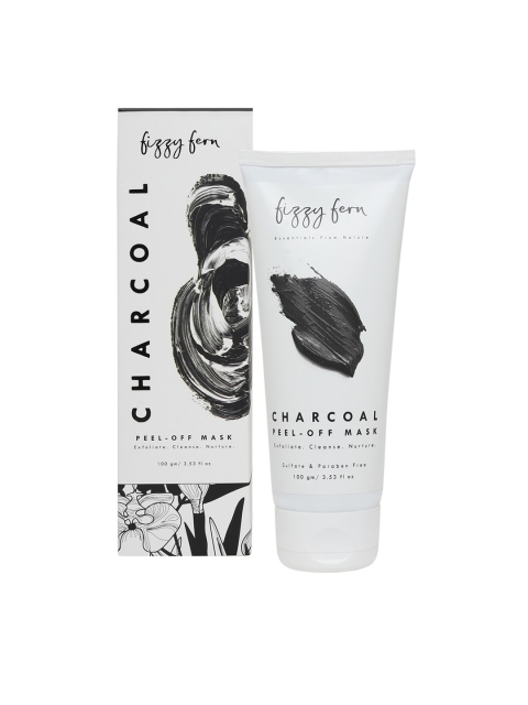 

Fizzy Fern Unisex Charcoal Peel Off Mask 100g, Black