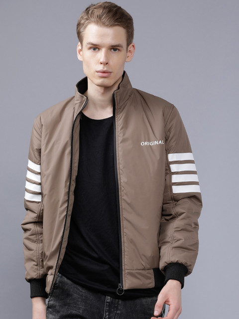 

The Indian Garage Co Men Beige & White Colourblocked Lightweight Padded Jacket