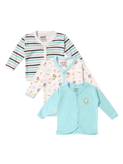 

BUMZEE Infant Unisex Kids Pack Of 3 Jhablas Peb3075, Blue