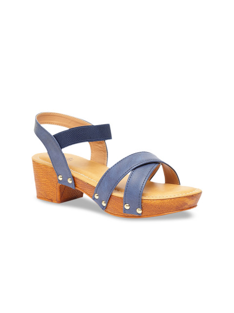 

Butterflies Women Blue Solid Bock Heels