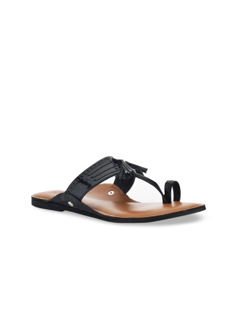 

SKO Women Black & Brown Comfort Sandals