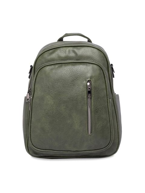 

Satchel Bags Women Green Solid Backpack