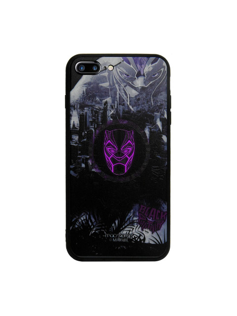 

macmerise Black & Purple Marvel Comics King Of Wakanda Lumous IPhone 7 Plus Back Case