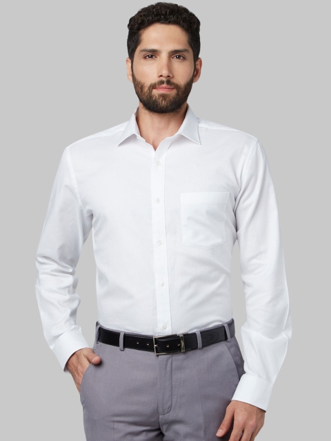

Park Avenue Men White Regular Fit Solid Formal Shirt
