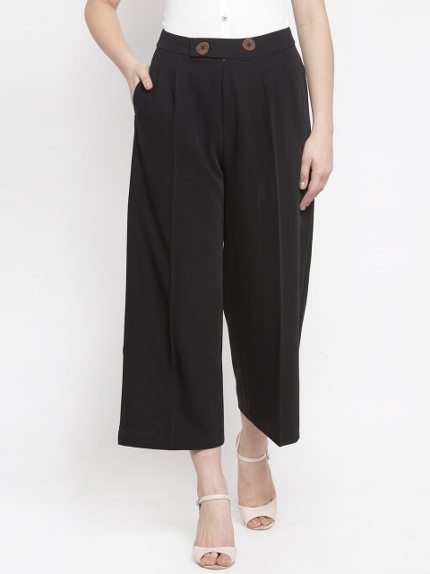 

Global Republic Women Black Regular Fit Solid Culottes