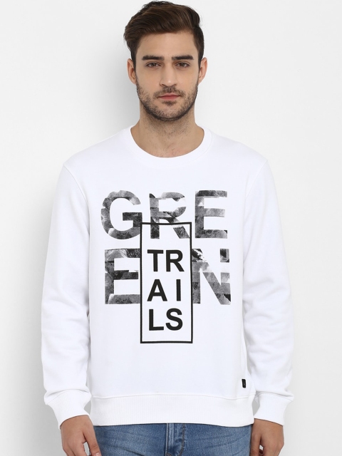 

Parx Men White Printed Sweatshirt