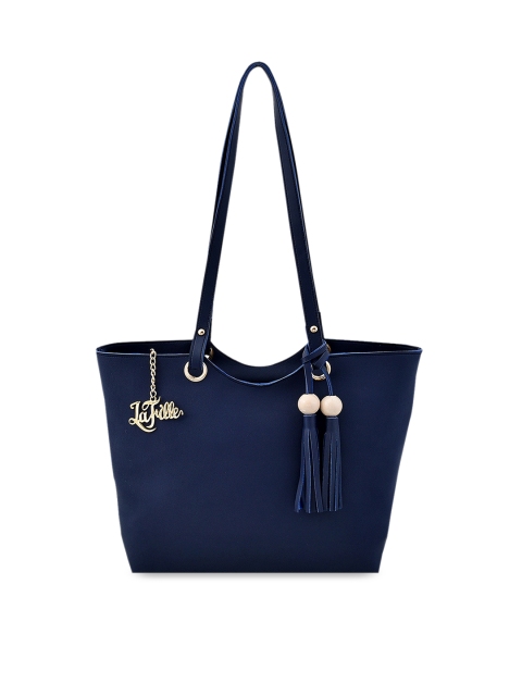 

LaFille Blue Solid Shoulder Bag