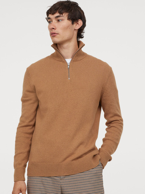 

H&M Beige Zip-Top Jumper