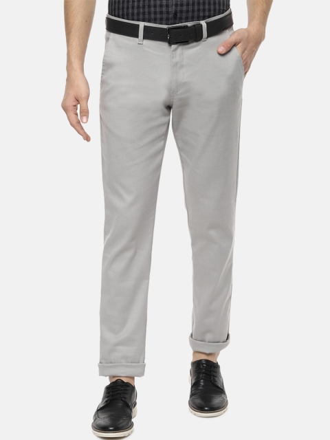 

Van Heusen Sport Men Grey Slim Fit Solid Regular Trousers