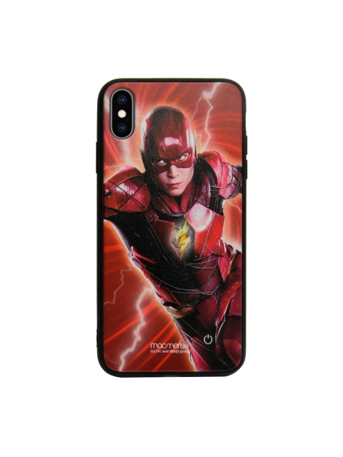 

macmerise Red & Yellow DC Comics Lightspeed Flash Lumous iPhone XS Max Back Case