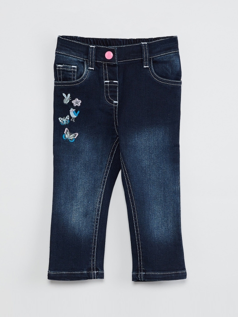 max Girls Blue Regular Fit Mid-Rise Clean Look Jeans