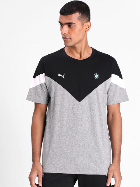 

PUMA Motorsport Men Grey Colourblocked Round Neck BMW M Motorsport T-shirt