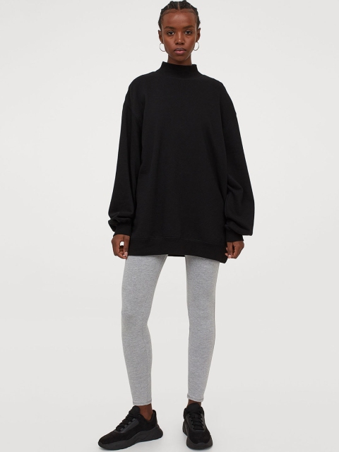 

H&M Women Grey Cotton Leggings