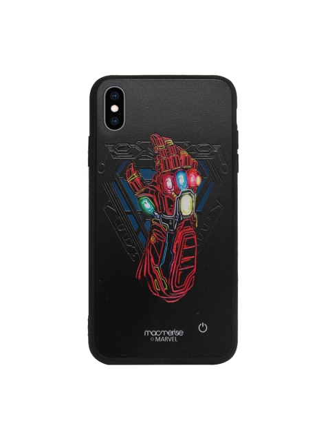 

macmerise Black & Red Nano Gaunlet Lumous iPhone Xs Max Case