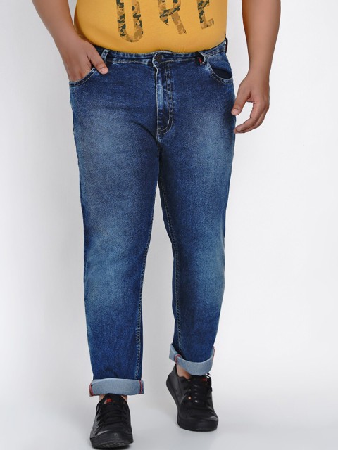 

John Pride Men Blue Regular Fit Mid-Rise Clean Look Stretchable Jeans