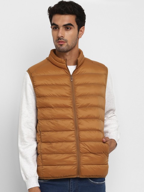 

METTLE Men Brown Solid Puffer Jacket
