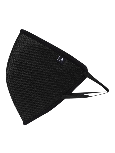 

Aaboli Unisex Black Solid 6-Ply Mesh Reusable Cloth Mask