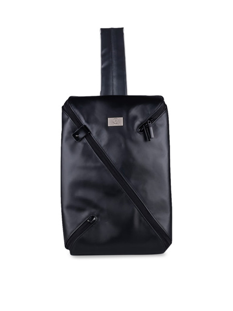 

scarters Unisex Black Solid Messenger Bag