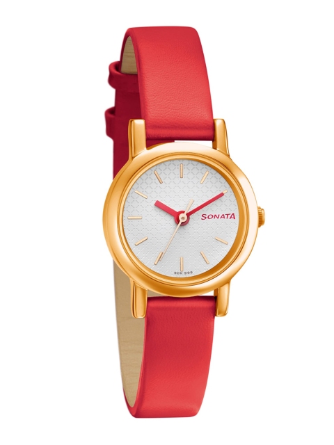 

Sonata Women White Analogue Watch 8976WL02