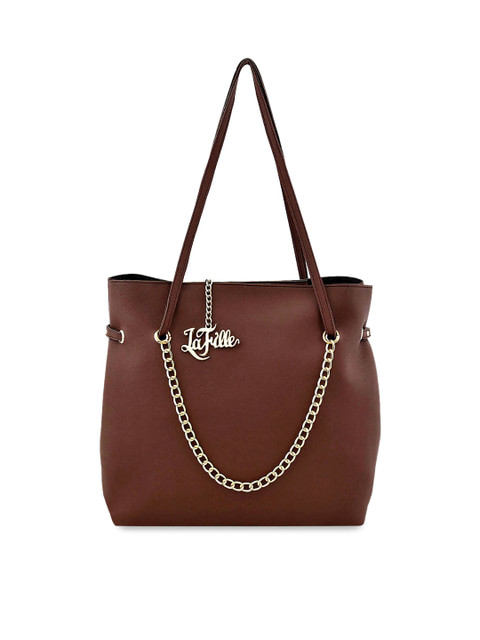 

LaFille Brown Solid Shoulder Bag