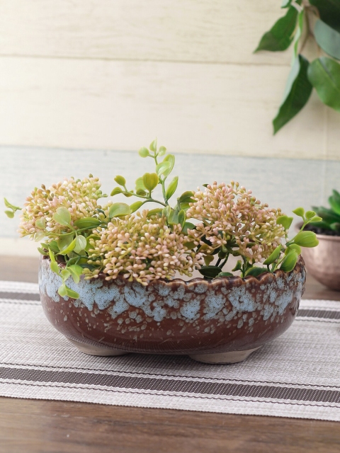 

Aapno Rajasthan Brown Round Ceramic Pot