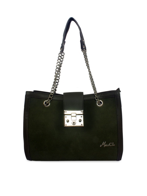 

Miss CL Green Solid Handheld Bag