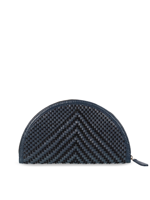 

THE GUSTO Navy Blue Embellished Clutch