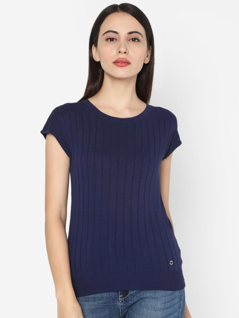 

Deal Jeans Women Navy Blue Solid Top
