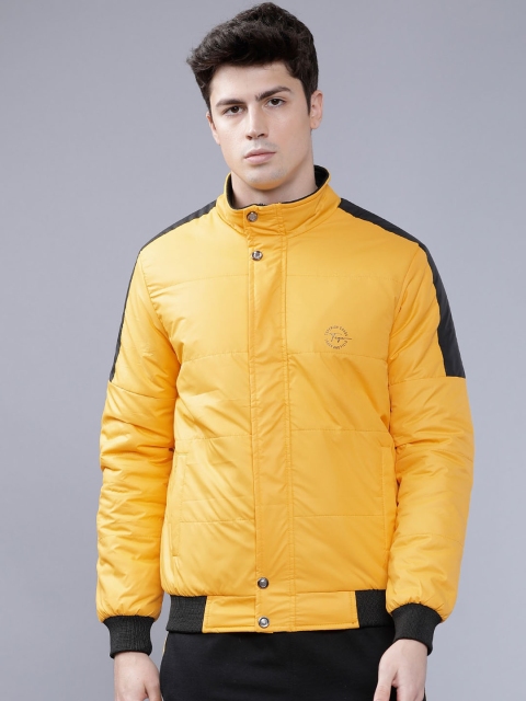 

The Indian Garage Co Men Yellow Solid Lightweight Padded Jacket