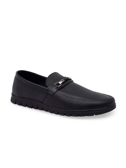 

Regal Men Black Textured Leather Loafers