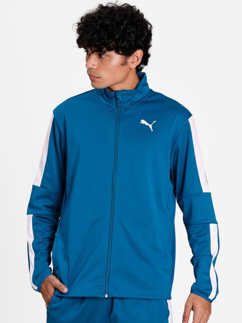 

Puma Men Blue Colourblocked Sporty Jacket